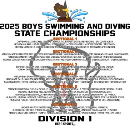 2025 WIAA Boys Swimming and Diving State Apparel - Image 3