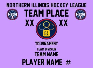2026  NIHL GIRLS HOCKEY INDIVIDUAL PLAYER BANNER 11 X 15